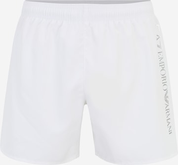 EA7 Emporio Armani Kratke kopalne hlače | bela barva: sprednja stran