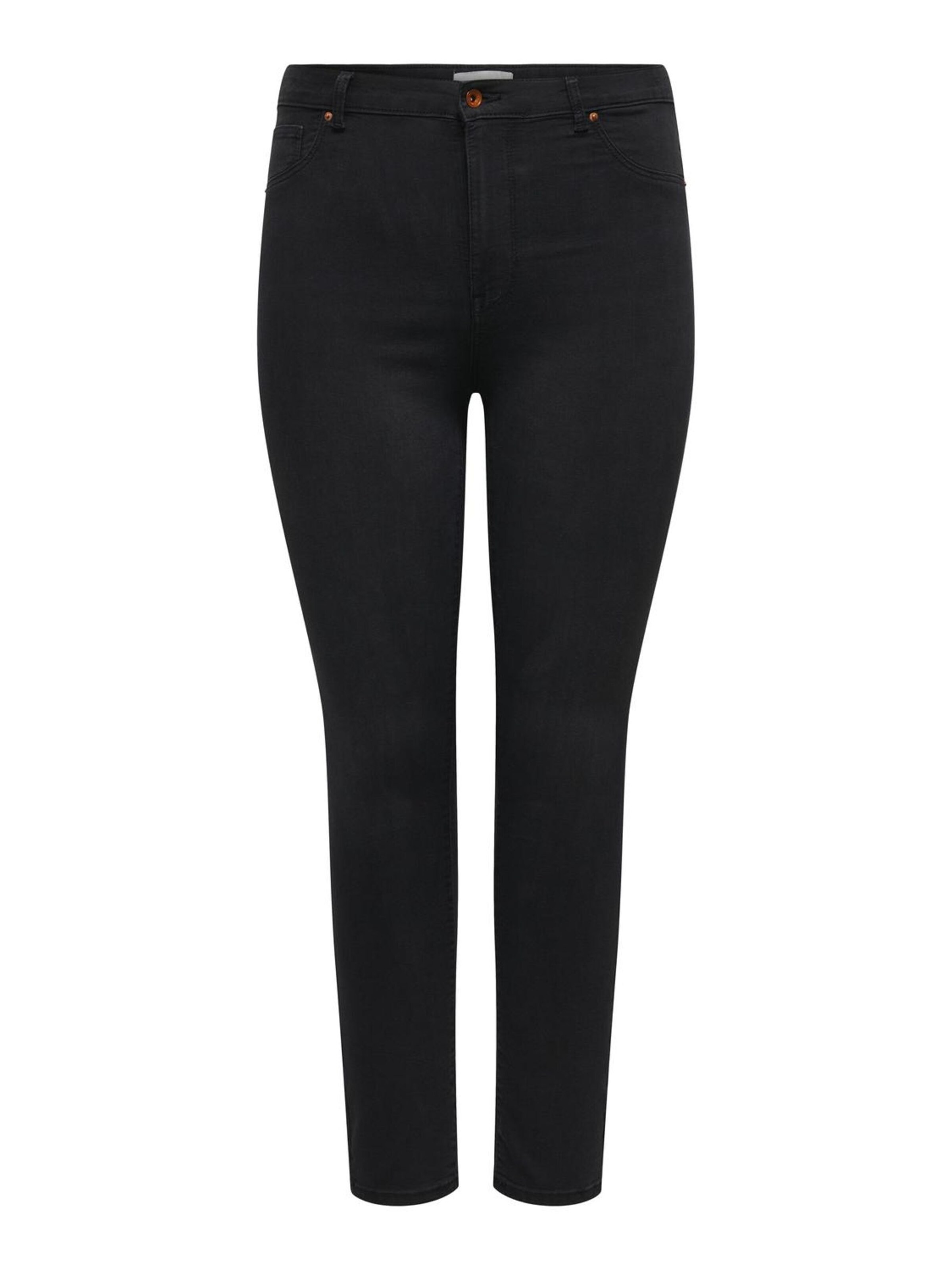 Skinny Jeans di ONLY Carmakoma in nero: frontale