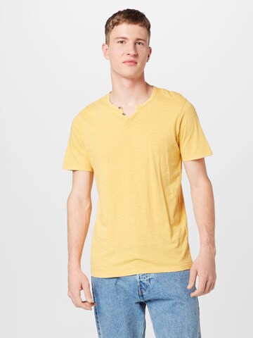 JACK & JONES Regular fit Shirt 'SPLIT' in Geel: voorkant