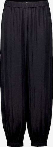 zero Slimfit Schlupfhose mit elastischem Bund in Schwarz: Vorderseite