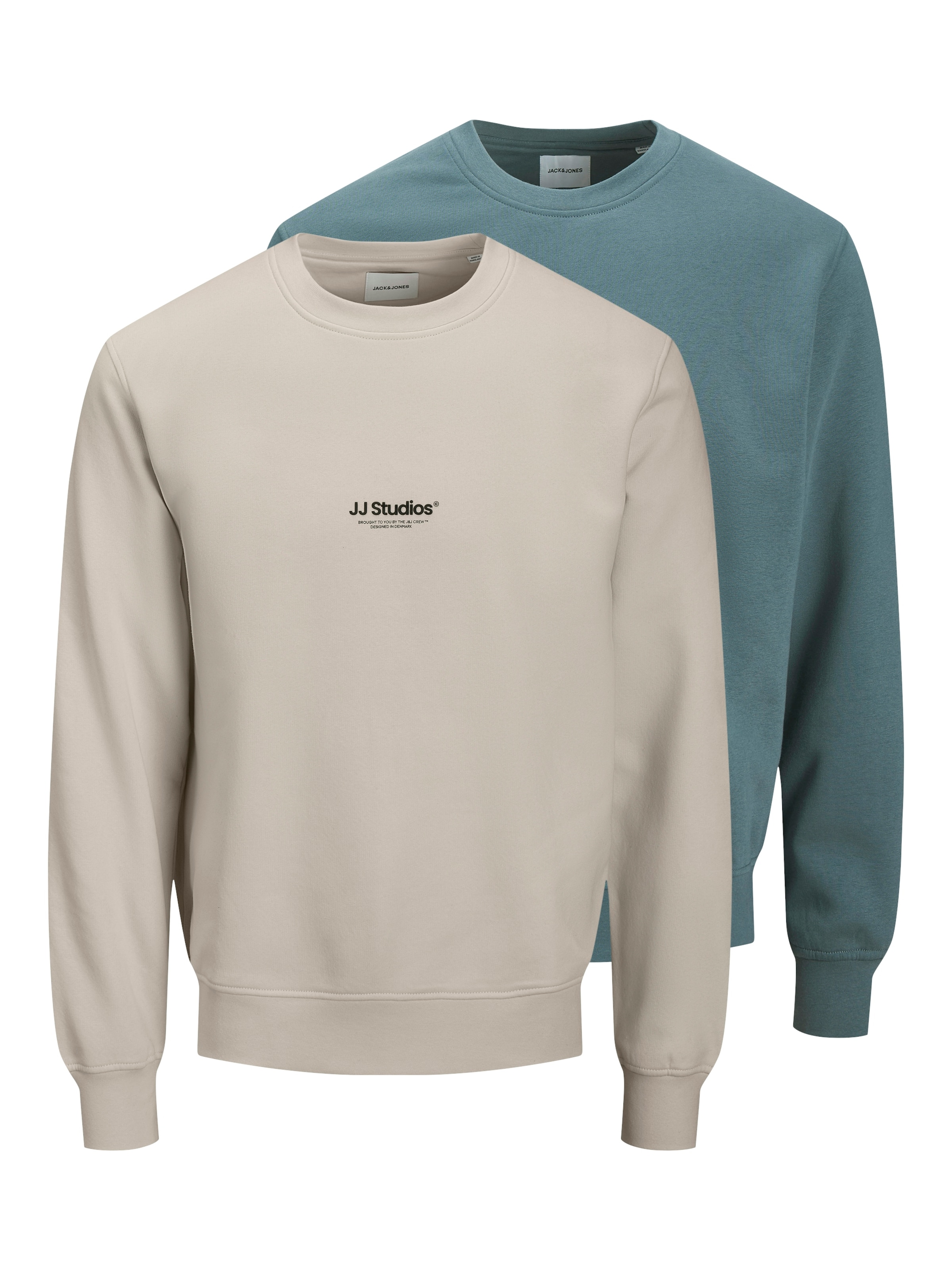 JACK & JONES Sweatshirt 'JJESOHO' in Beige: front
