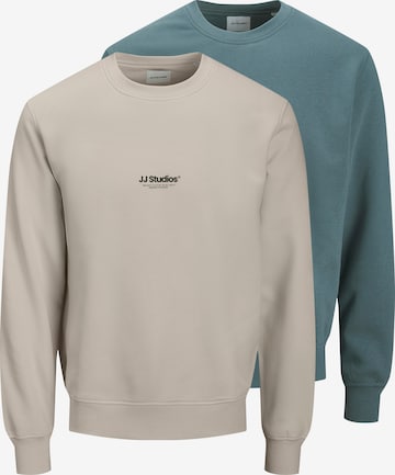 Sweat-shirt 'JJESOHO' JACK & JONES en beige : devant