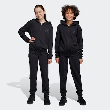 ADIDAS PERFORMANCE Tracksuit ' Future Icons ' in Black: front