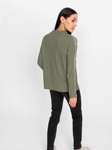 Sweat-shirt heine en vert