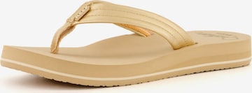REEF T-Bar Sandals 'Cushion Breeze' in Beige: front