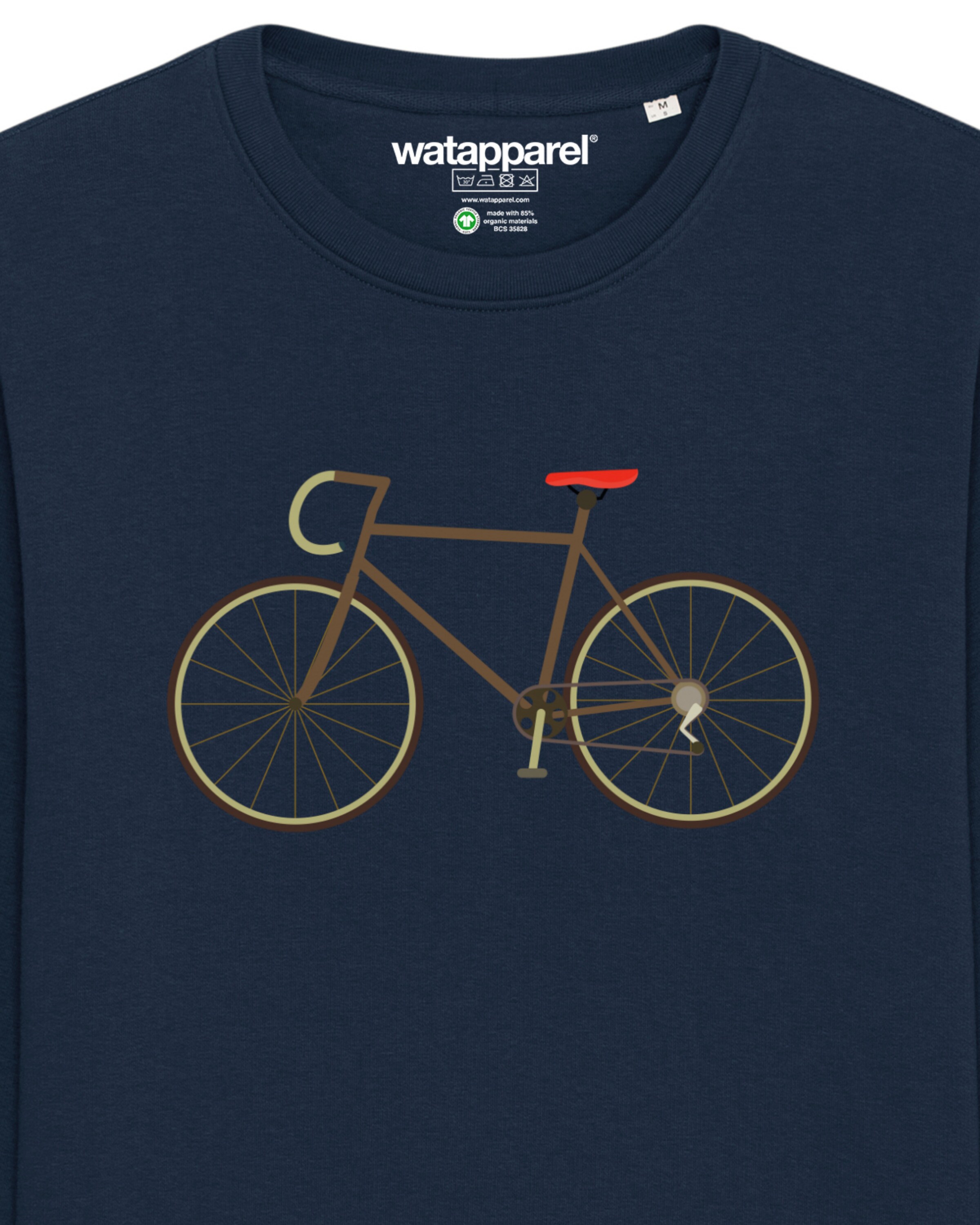 Sweat-shirt ' Fahrrad ' Watapparel en bleu