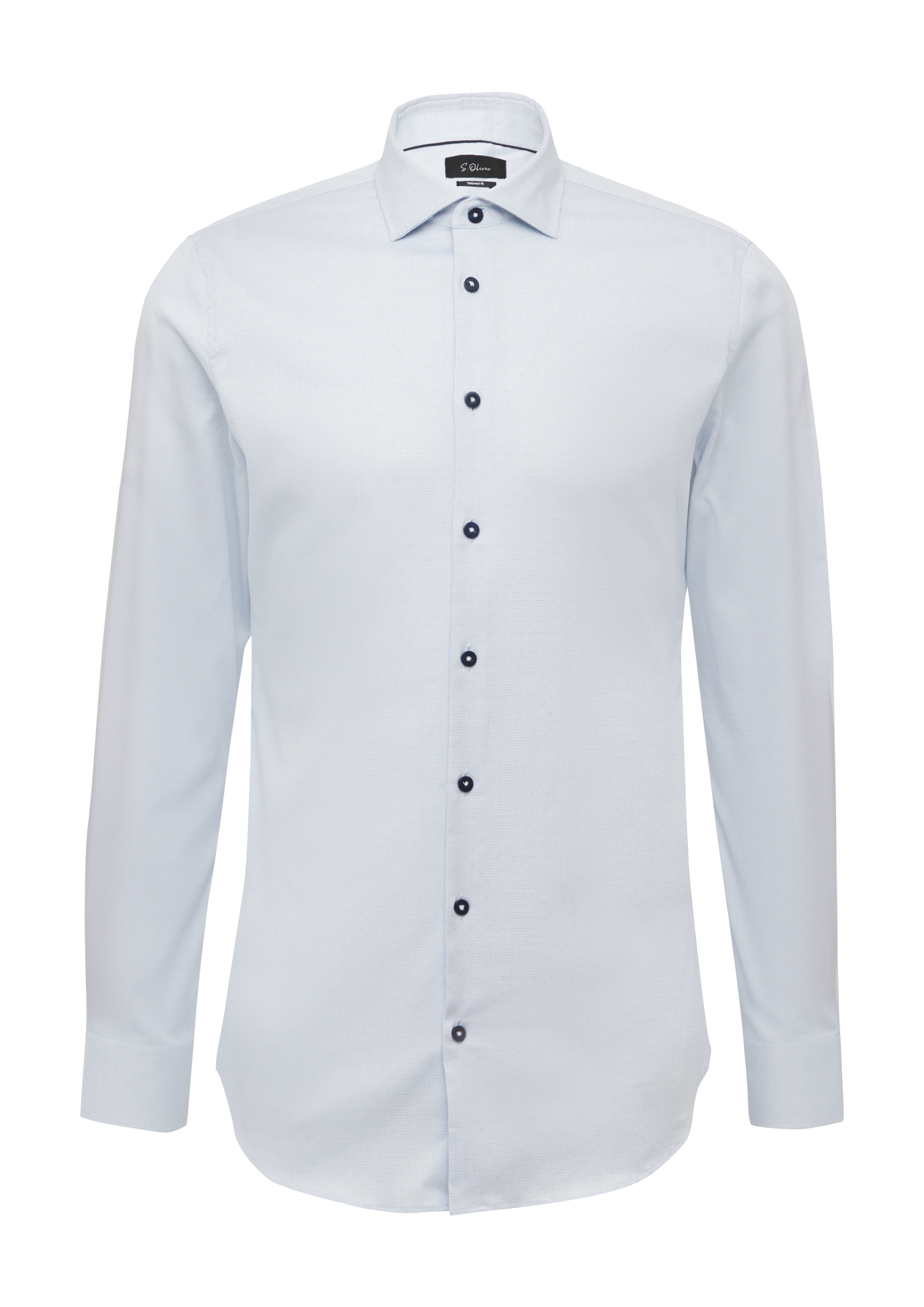 s.Oliver BLACK LABEL Regular fit Overhemd in Blauw: voorkant