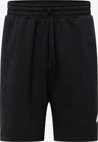 Regular Pantaloni sport 'Fleece' de la ADIDAS SPORTSWEAR pe negru: față