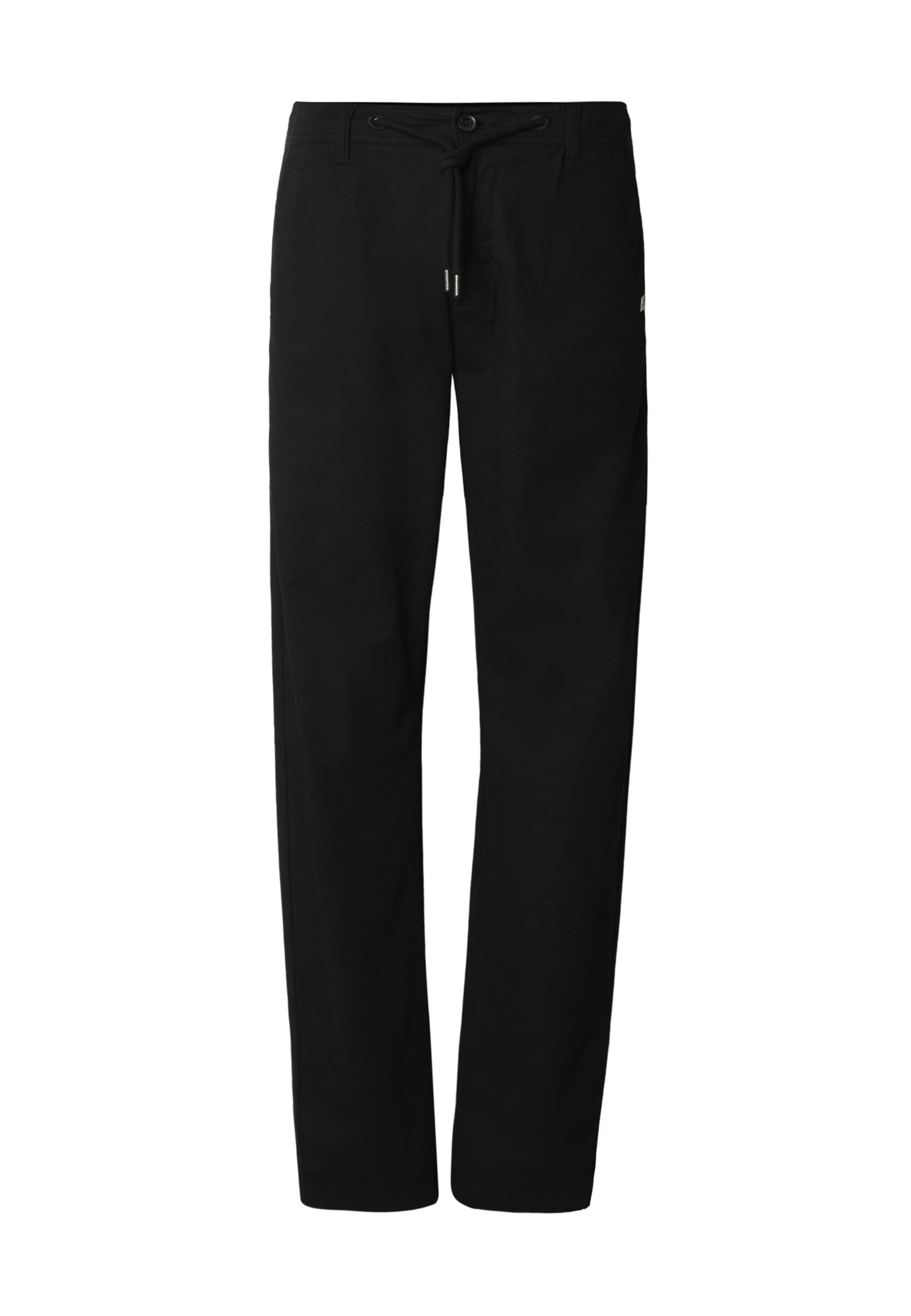 INDICODE JEANS Tapered Pleat-front trousers 'Rosewood' in Black: front
