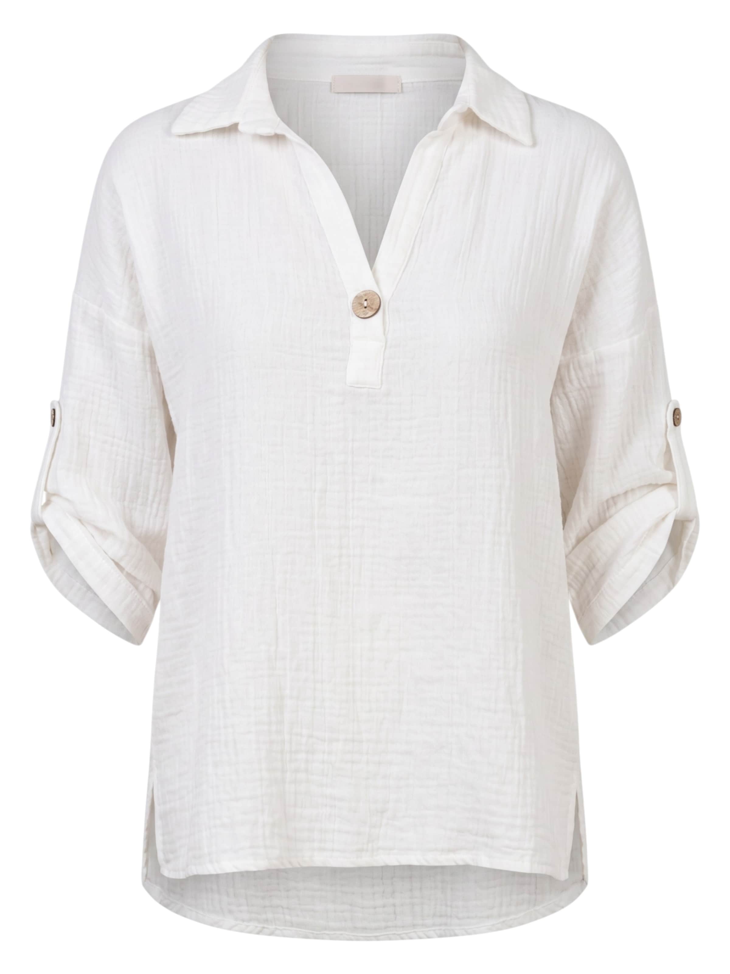 WENOR Blouse 'LINARA' in Wit: voorkant
