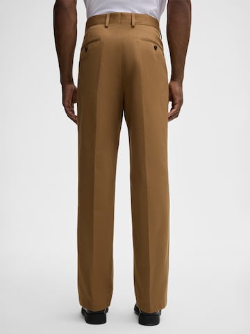 Loosefit Pantalon à plis 'Jarod' STRELLSON en marron