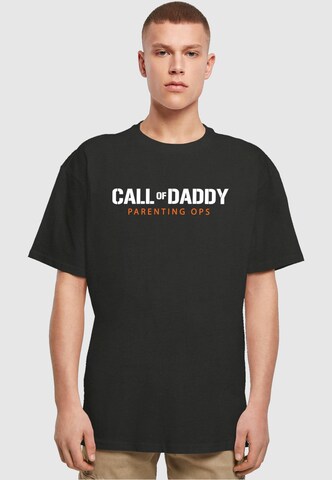 Maglietta 'Fathers Day - Call of Daddy' di Merchcode in nero: frontale