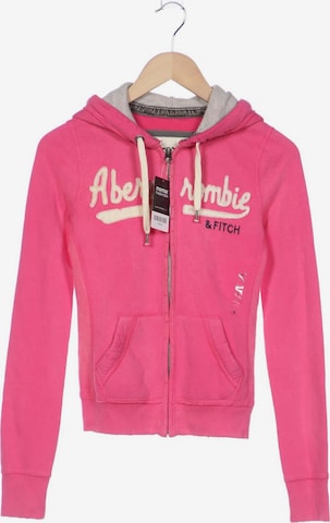 Abercrombie & Fitch Sweatshirt & Zip-Up Hoodie in L in Pink: front