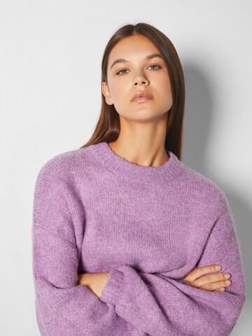 Bershka Sweater in Purple