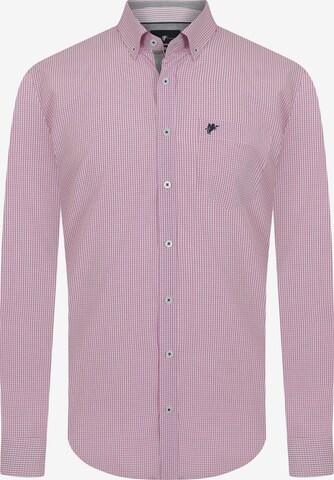 DENIM CULTURE Button Up Shirt ' ERIC ' in Pink: front