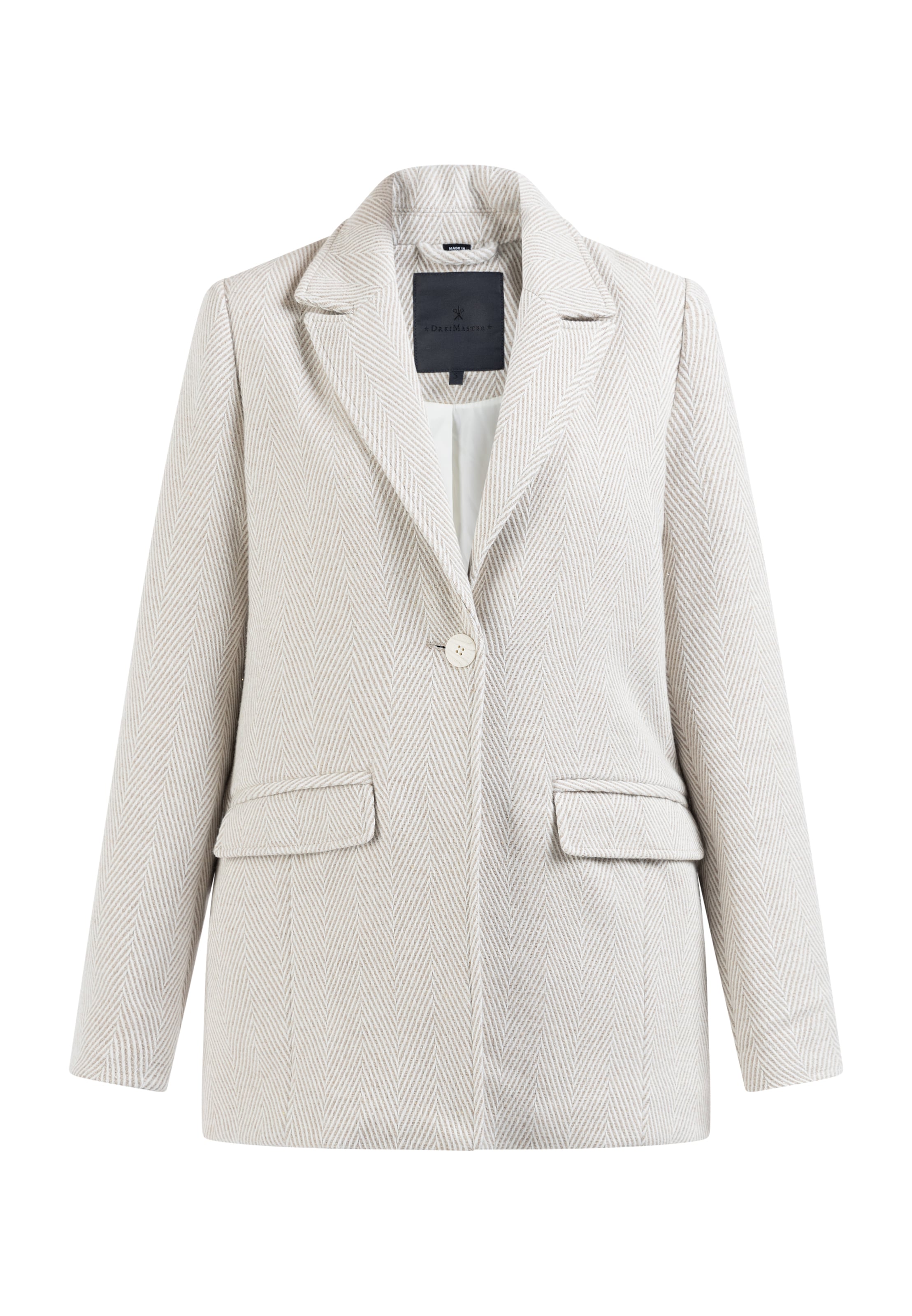DreiMaster Klassik Blazer in Beige: Vorderseite