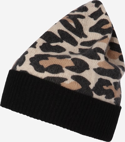 Megzta kepurė iš Zwillingsherz, spalva – kupranugario / gelsvai pilka spalva / juoda, Prekių apžvalga