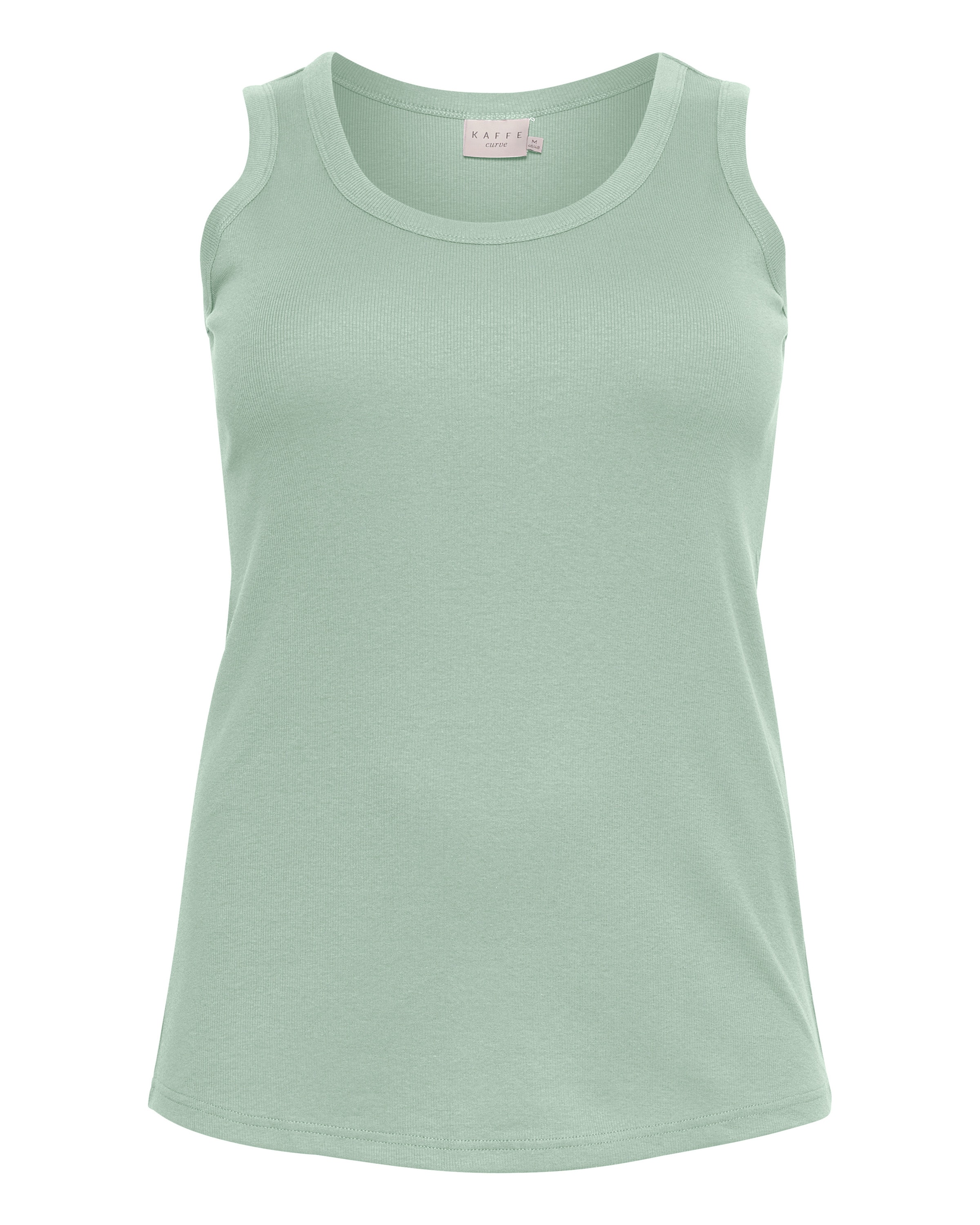 KAFFE CURVE Топ 'Carina' в Зеленый: спереди