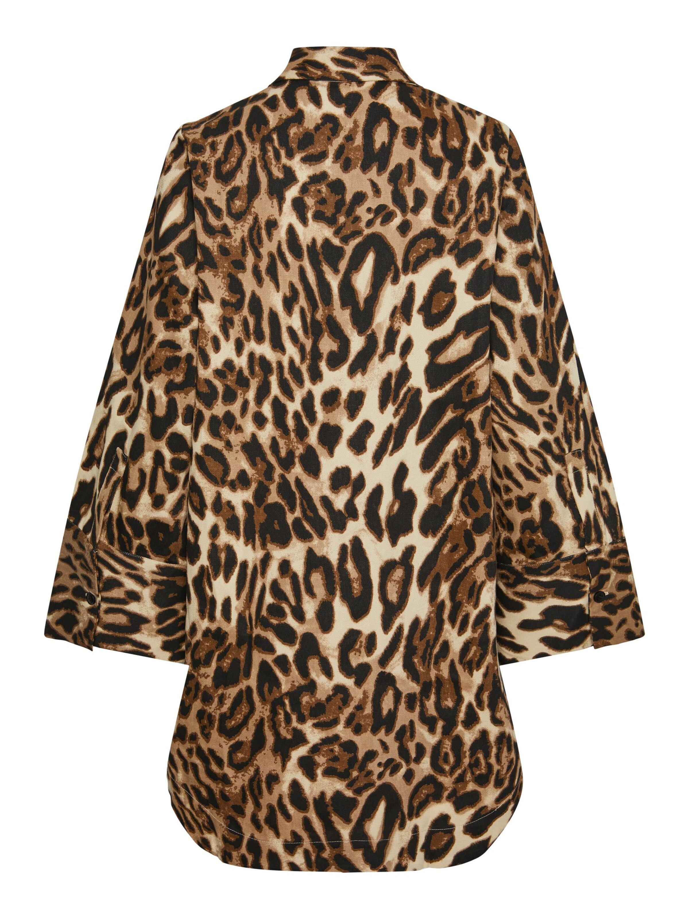 PIECES Sukienka koszulowa 'OLEO' w kolorze beżowy