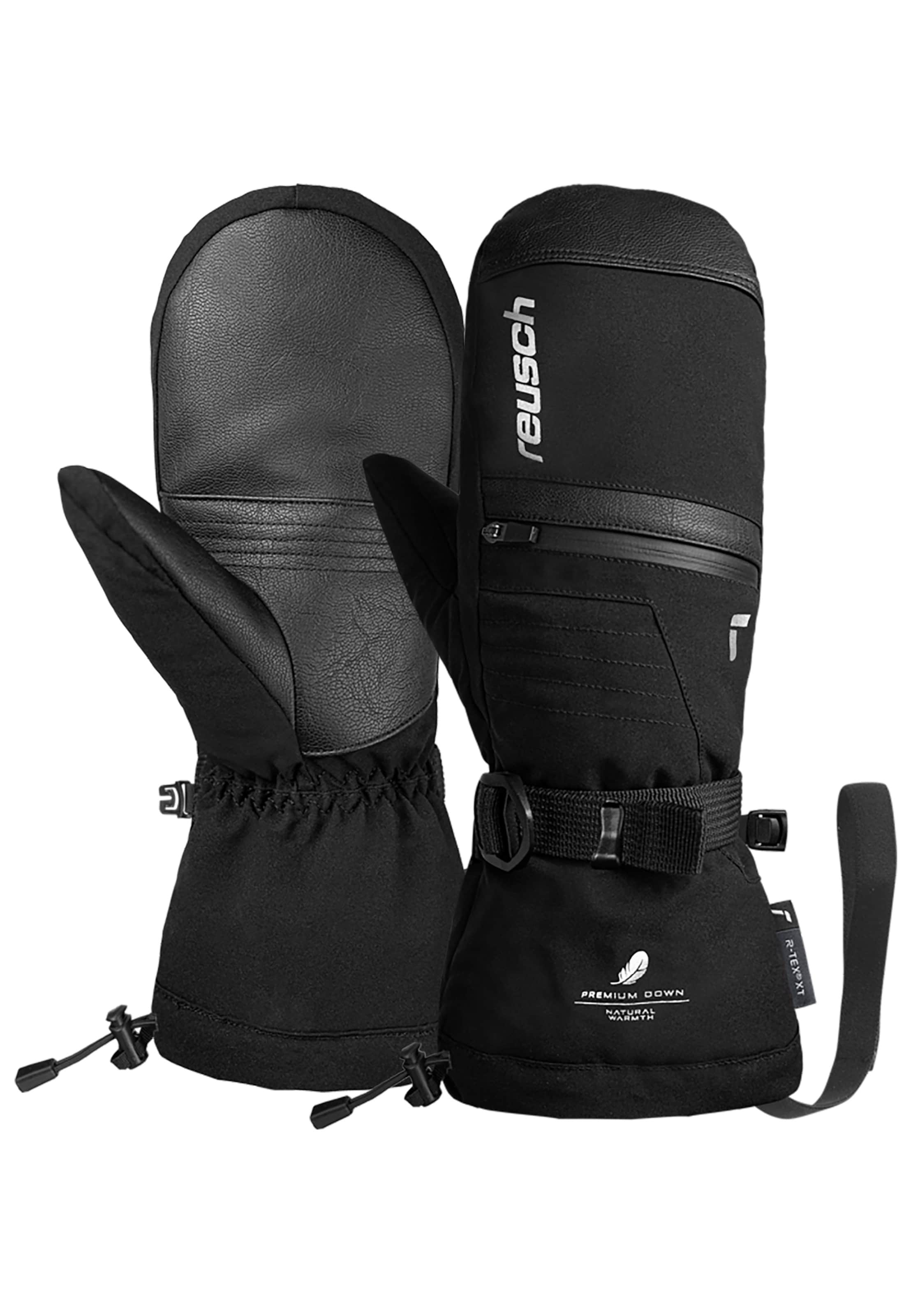 REUSCH Fäustlinge 'Lando' in Schwarz: Vorderseite