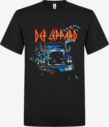 T-Shirt 'On through the night' Def Leppard en noir : devant