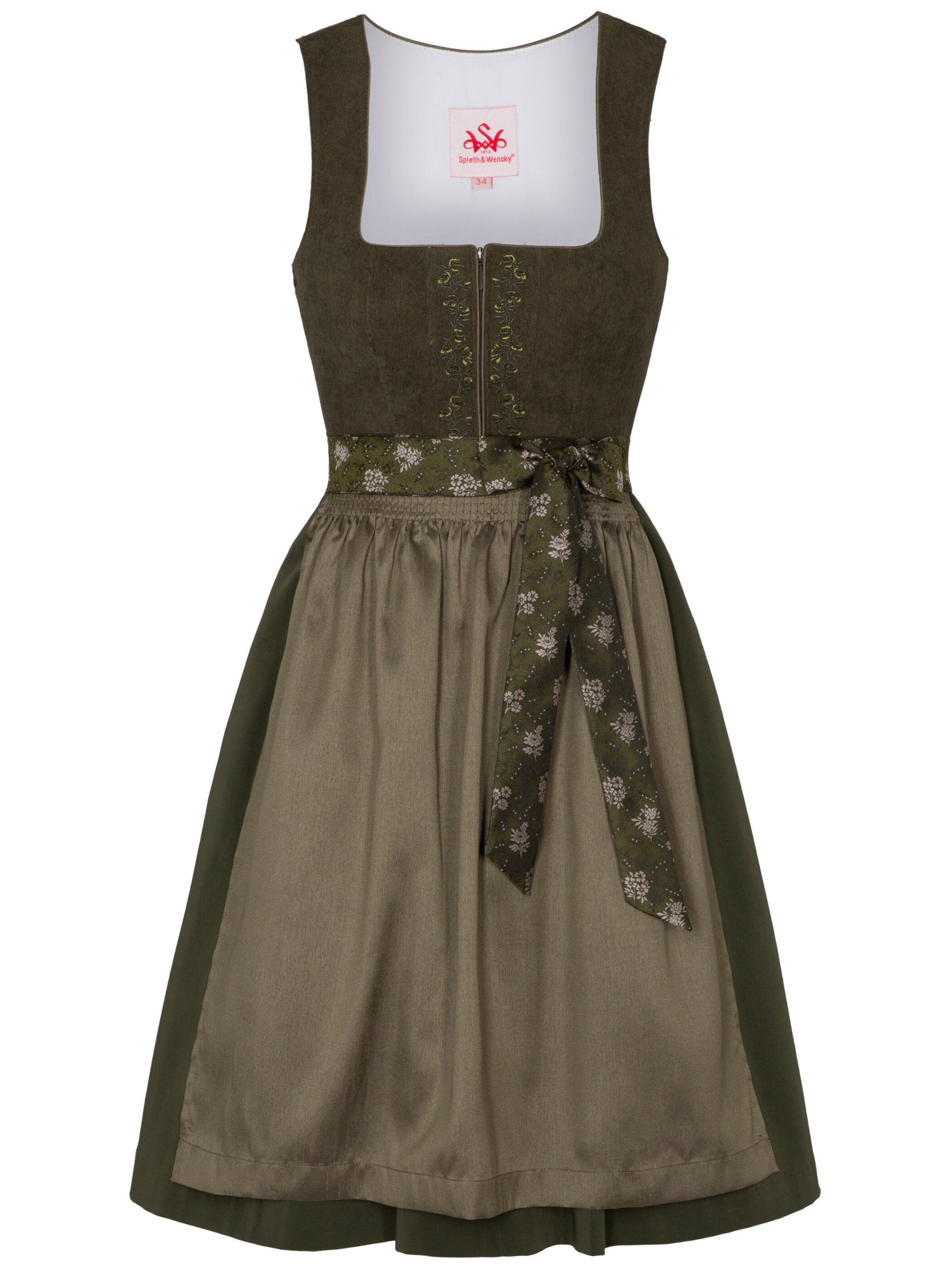 Dirndl SPIETH & WENSKY en vert : devant
