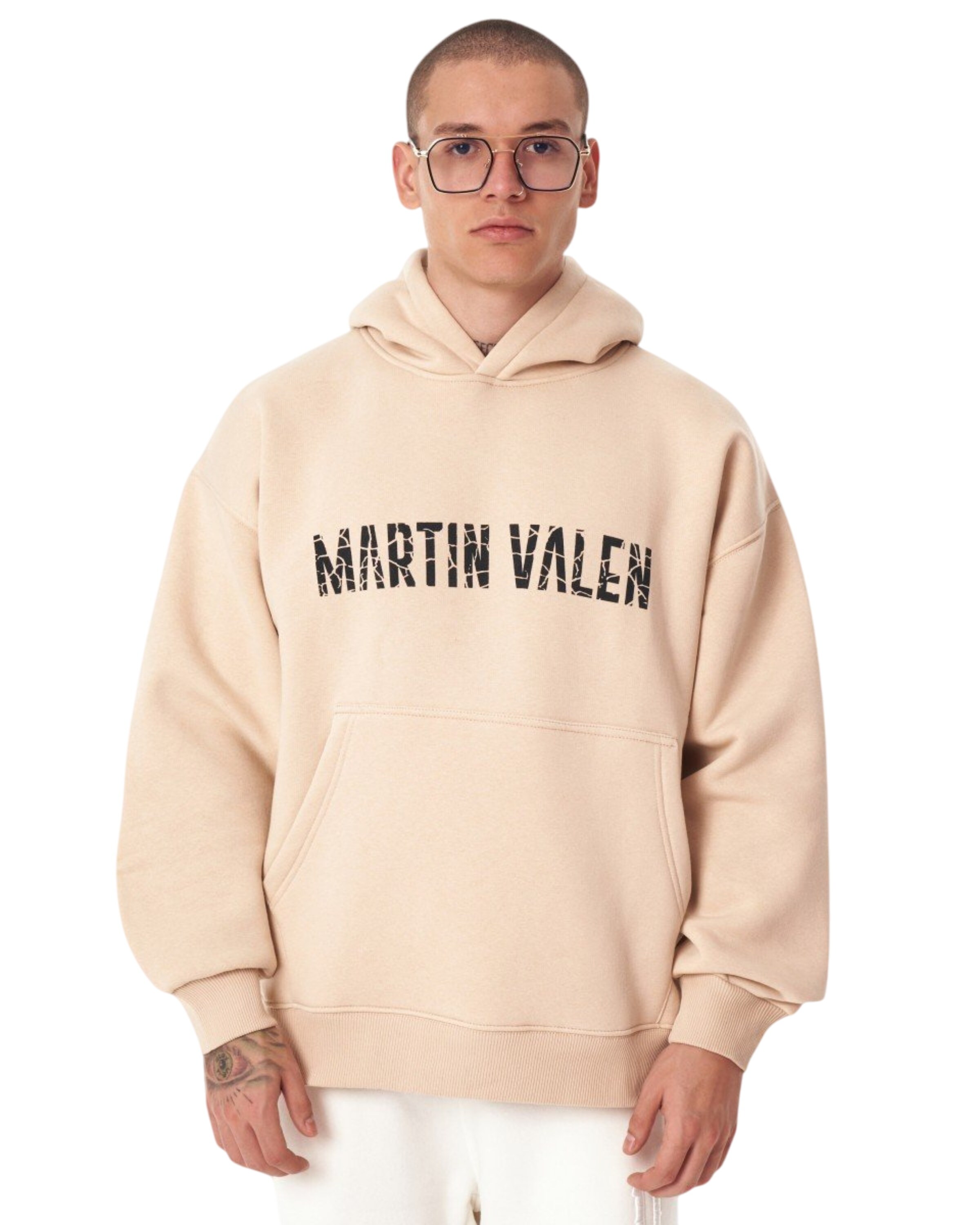 MARTIN VALEN Sweatshirt in Beige: Vorderseite