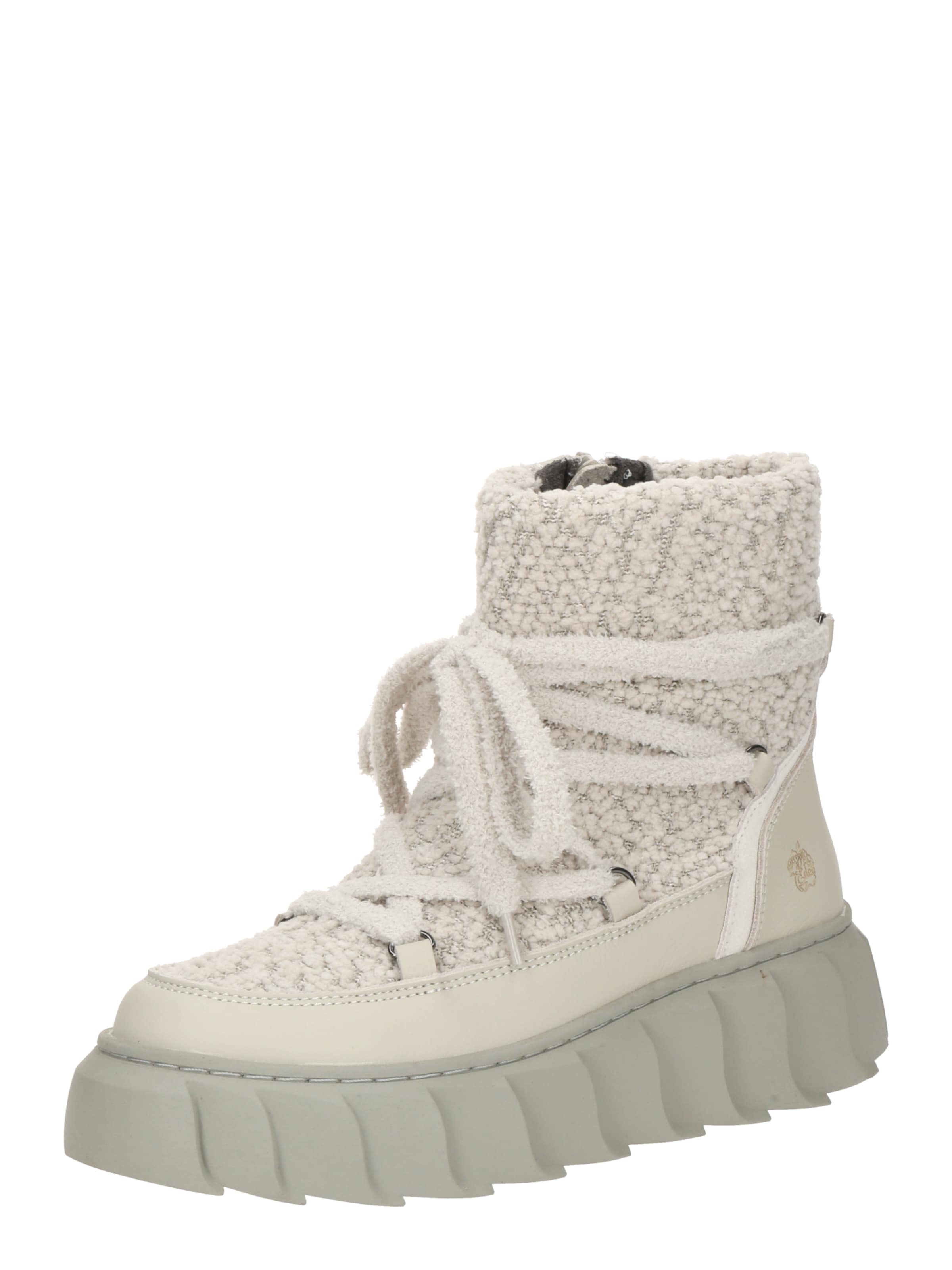 Apple of Eden Lace-up bootie 'BELLONA' in White: front