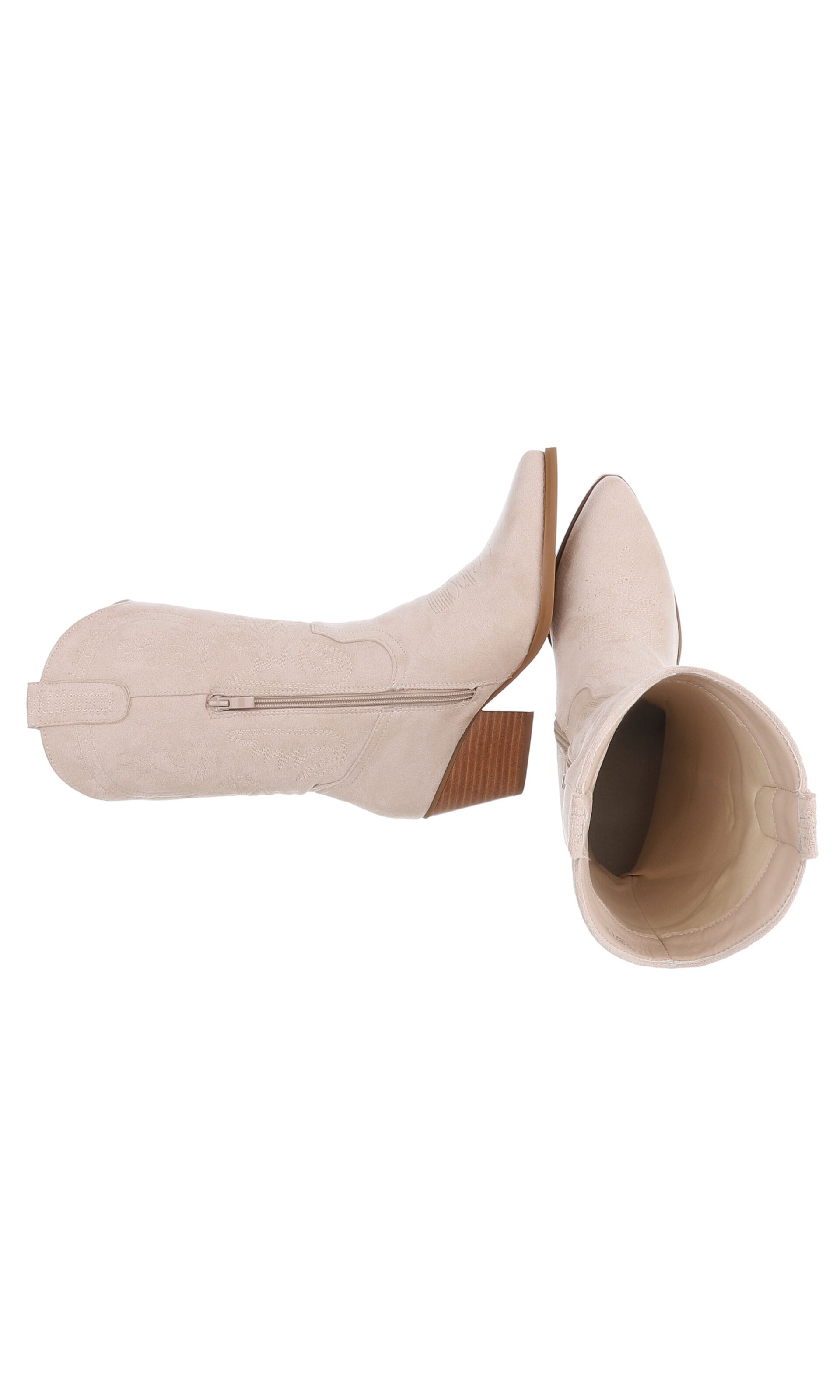 Ital-Design Stiefelette in Beige
