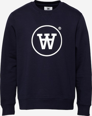 WOOD WOOD Sweatshirt i blå: forside