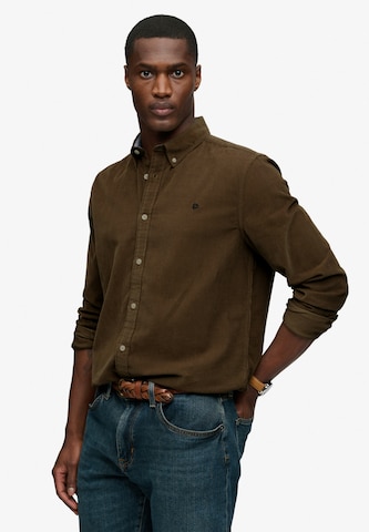 Regular fit Camicia 'CLASSIC' di Superdry & Co in marrone