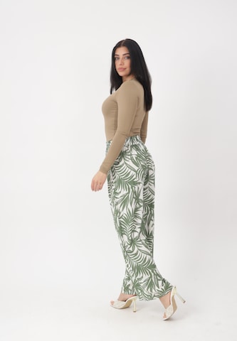 Wide leg Pantaloni di Elara in verde