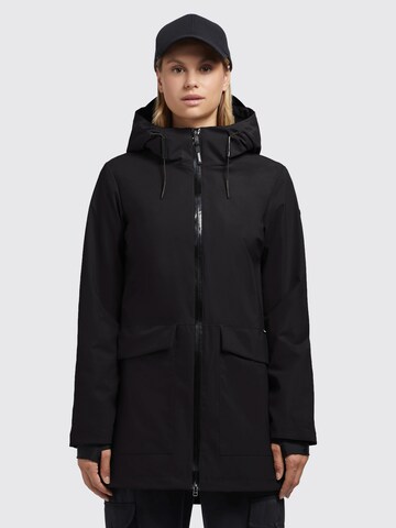 khujo Between-Season Jacket 'Evila' in Black: front