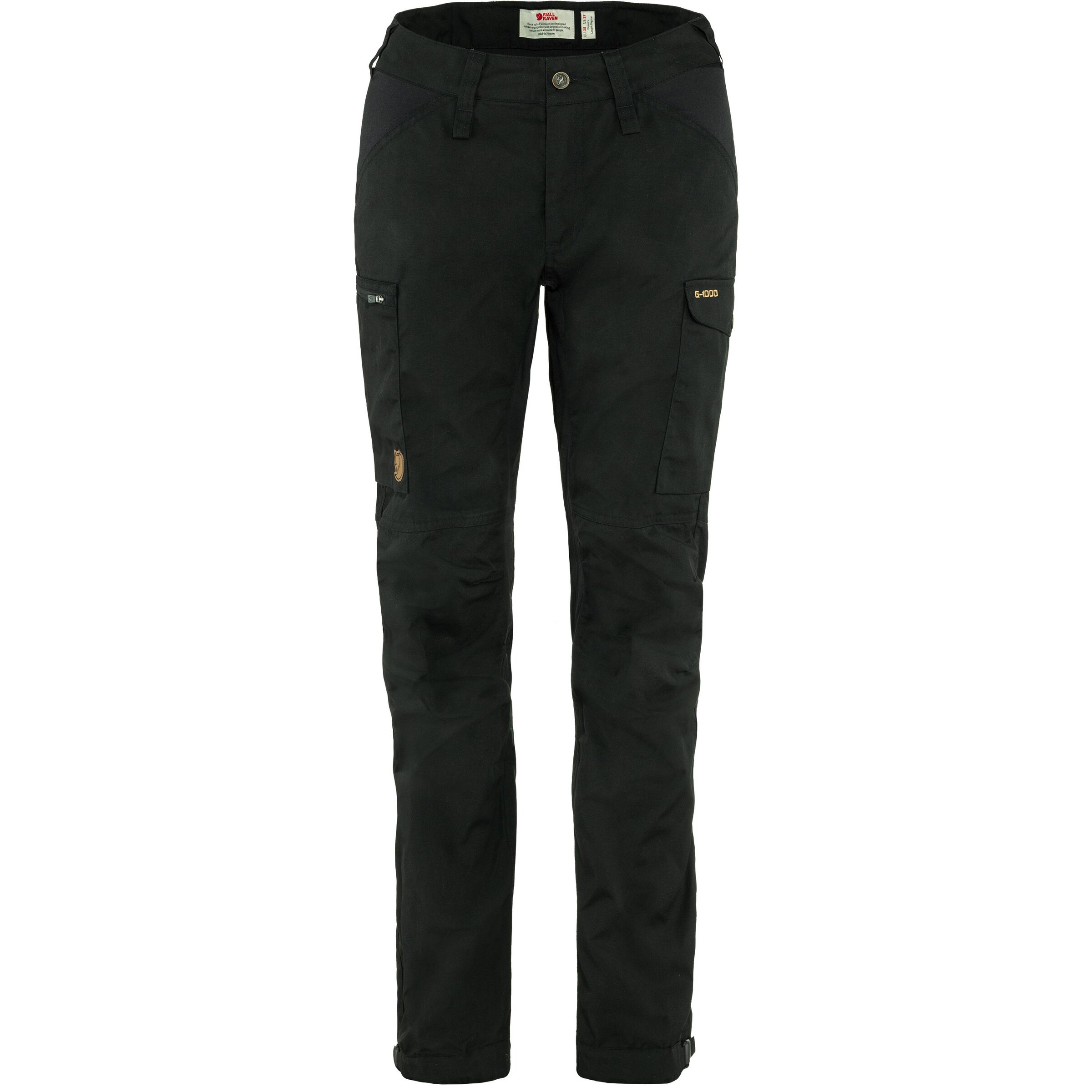 Fjällräven Regular Athletic Pants 'Kaipak ' in Black: front