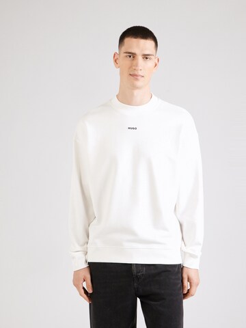 HUGOSweater majica 'Dapocrew' - bijela boja: prednji dio