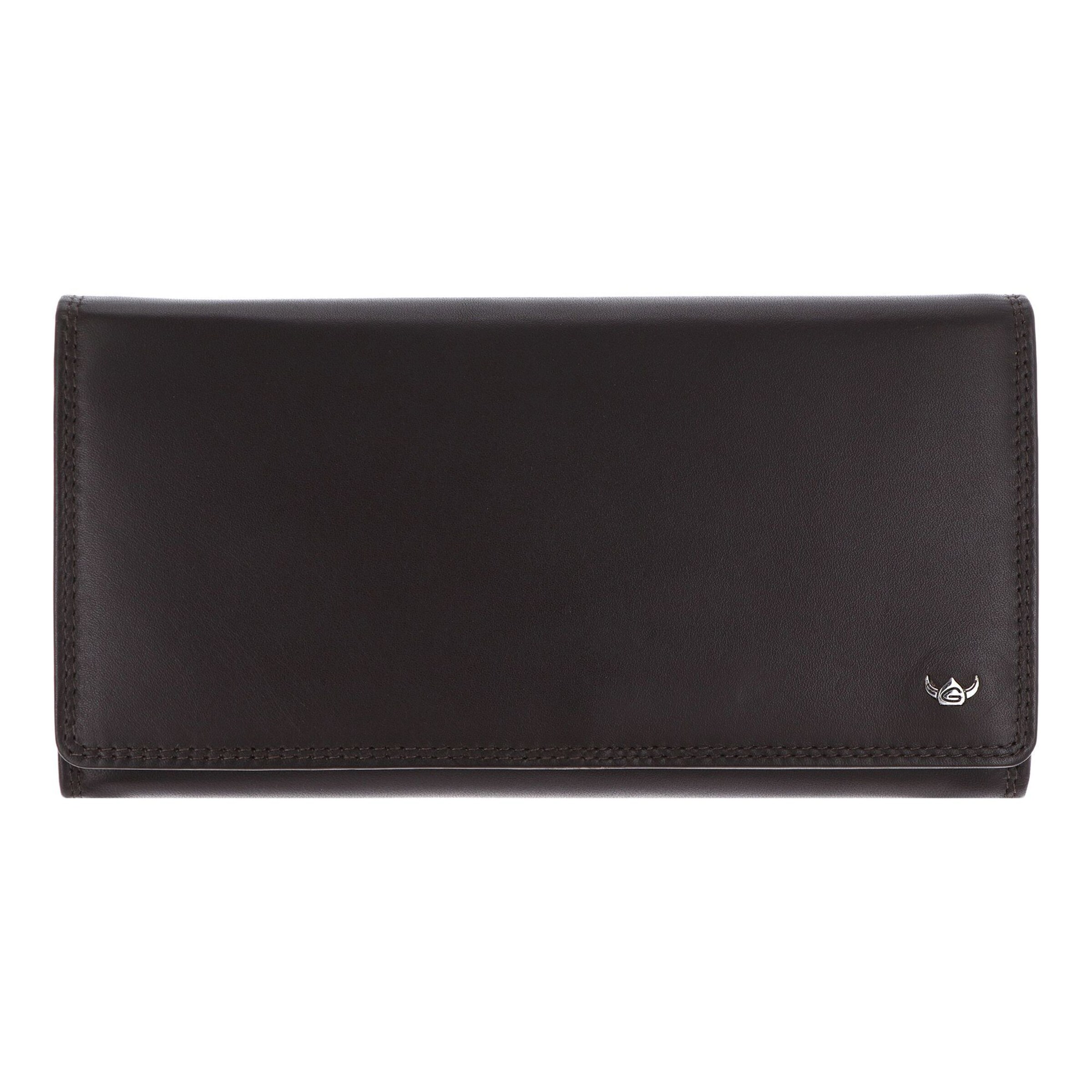 Porte-monnaies 'Polo' GOLDEN HEAD en marron : devant