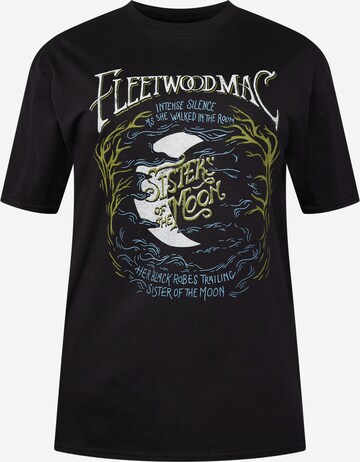 Nasty Gal Plus Shirt 'Fleetwood' in Zwart: voorkant