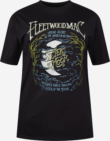 Nasty Gal Plus T-shirt 'Fleetwood' i svart: framsida