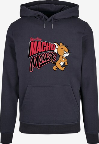 Felpa 'Tom and Jerry - Macho Mouse' di ABSOLUTE CULT in blu: frontale