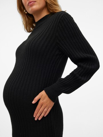 MAMALICIOUS Kötött ruhák 'MLNancy' - fekete