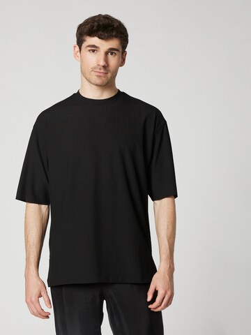 ABOUT YOU x Kevin Trapp قميص 'Martin' بلون أسود: الأمام