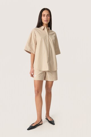 SOAKED IN LUXURY Blouse 'Kaily' in Beige
