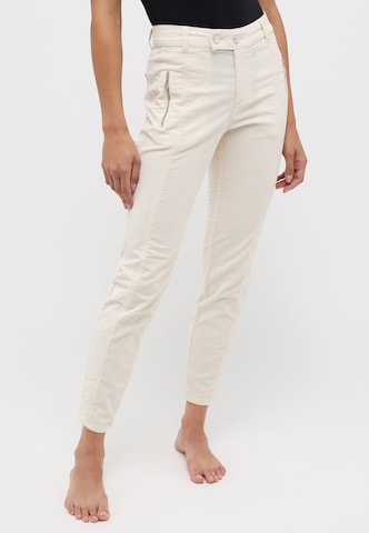 Coupe slim Pantalon ÆNGELS en beige : devant