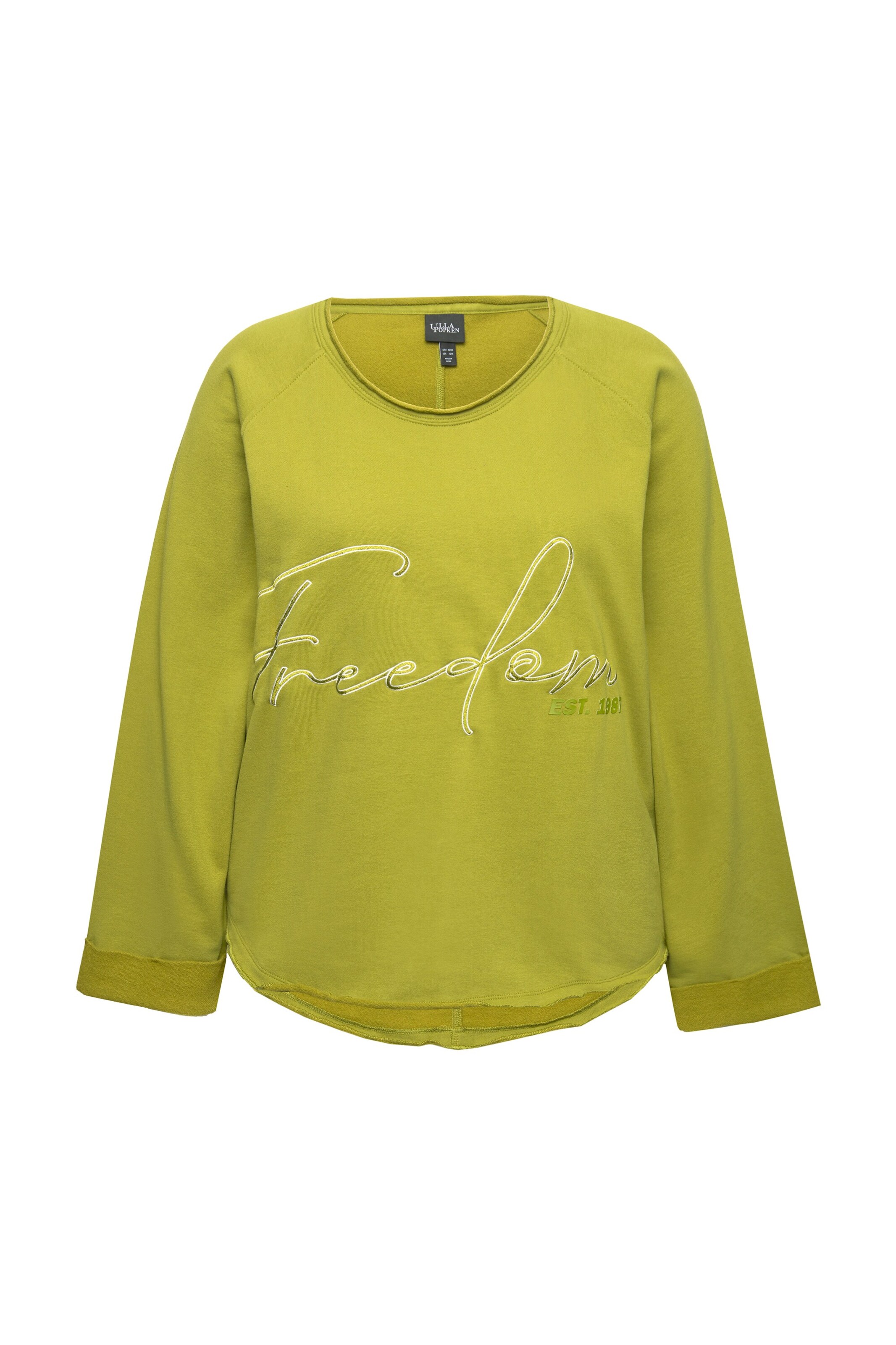 Ulla Popken Sweatshirt in Green: front
