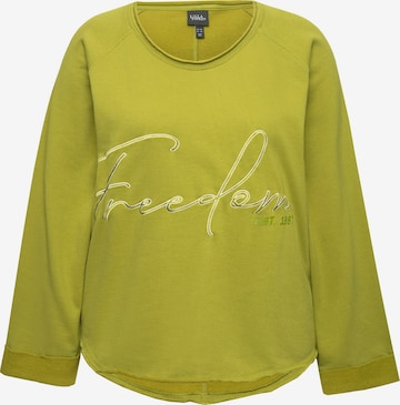 Ulla Popken Sweatshirt in Green: front
