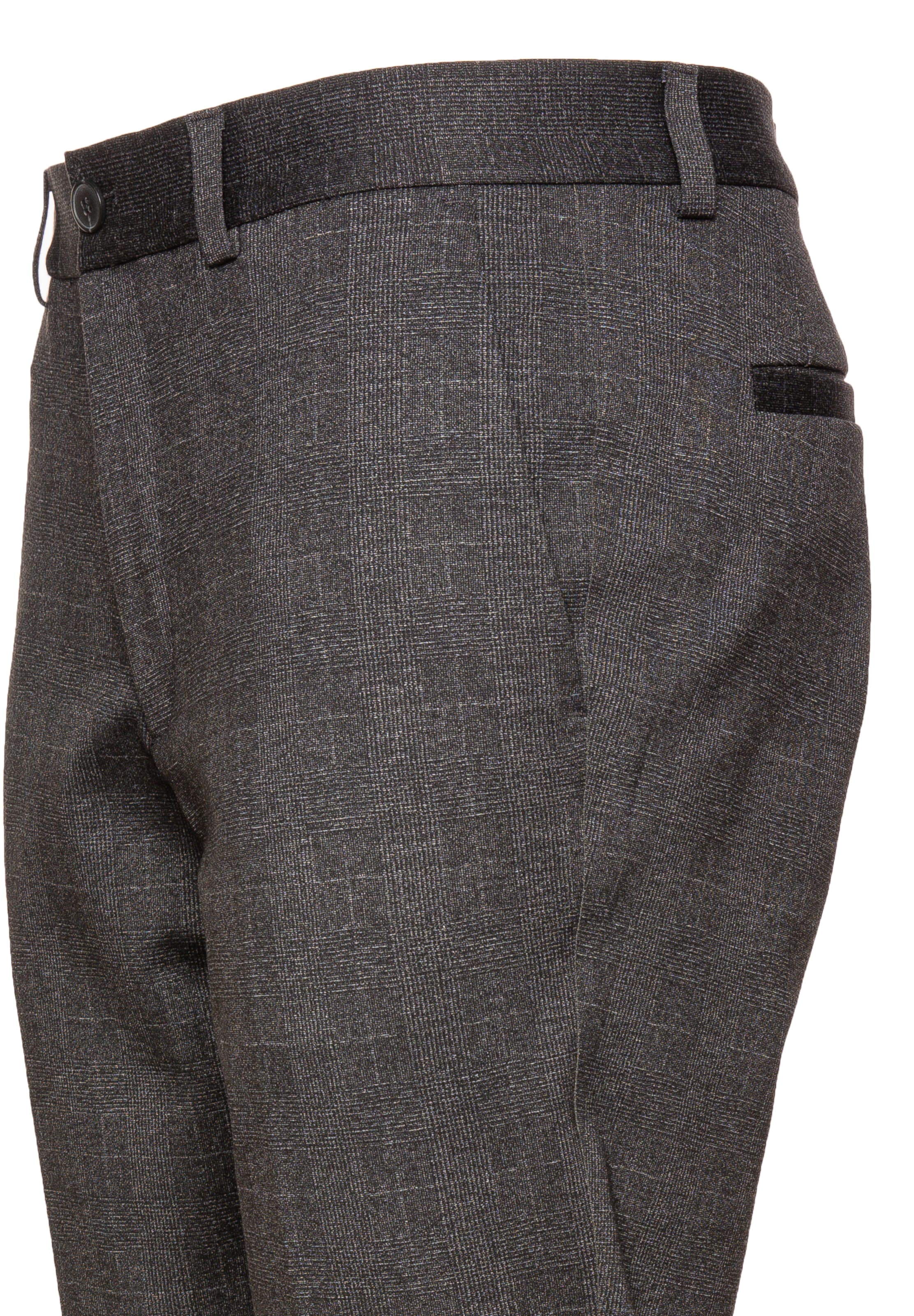 HUGO Regular Pleated Pants 'Hesten' in Grey