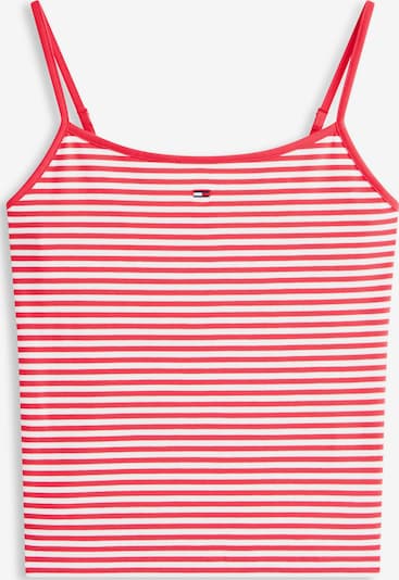 XXS dydžio Palaidinė be rankovių 'ESSENTIAL' iš Tommy Jeans, spalva – raudona / balta, Prekių apžvalga