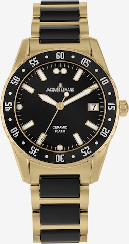 Jacques Lemans Analoguhr in Gold: predná strana