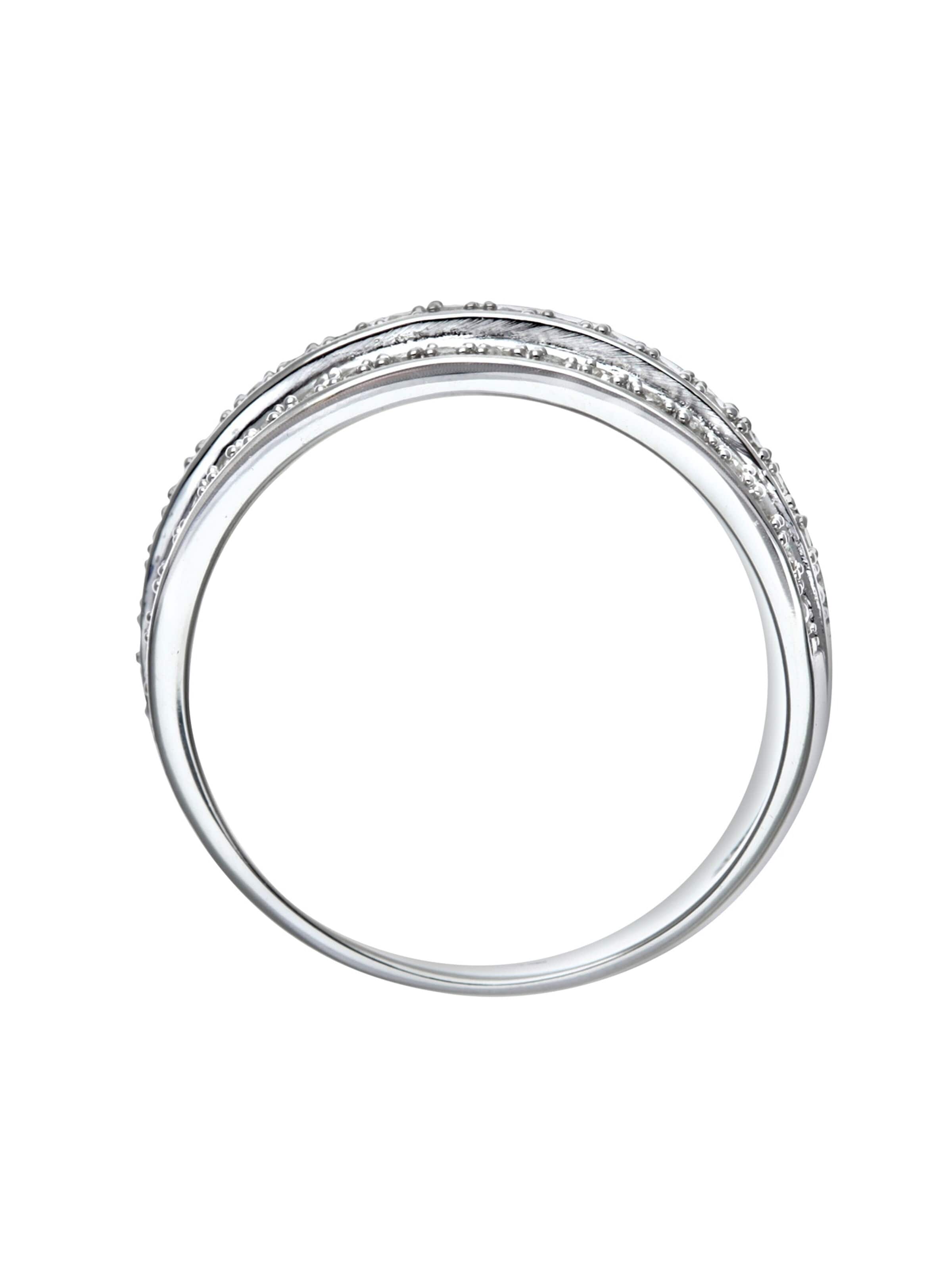 DIAMANT LETERNEL Ring 'Eternity-Ring aus 375 Weißgold mit Diamant' in Silver