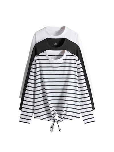 Tricou The Set pe negru, Vizualizare produs